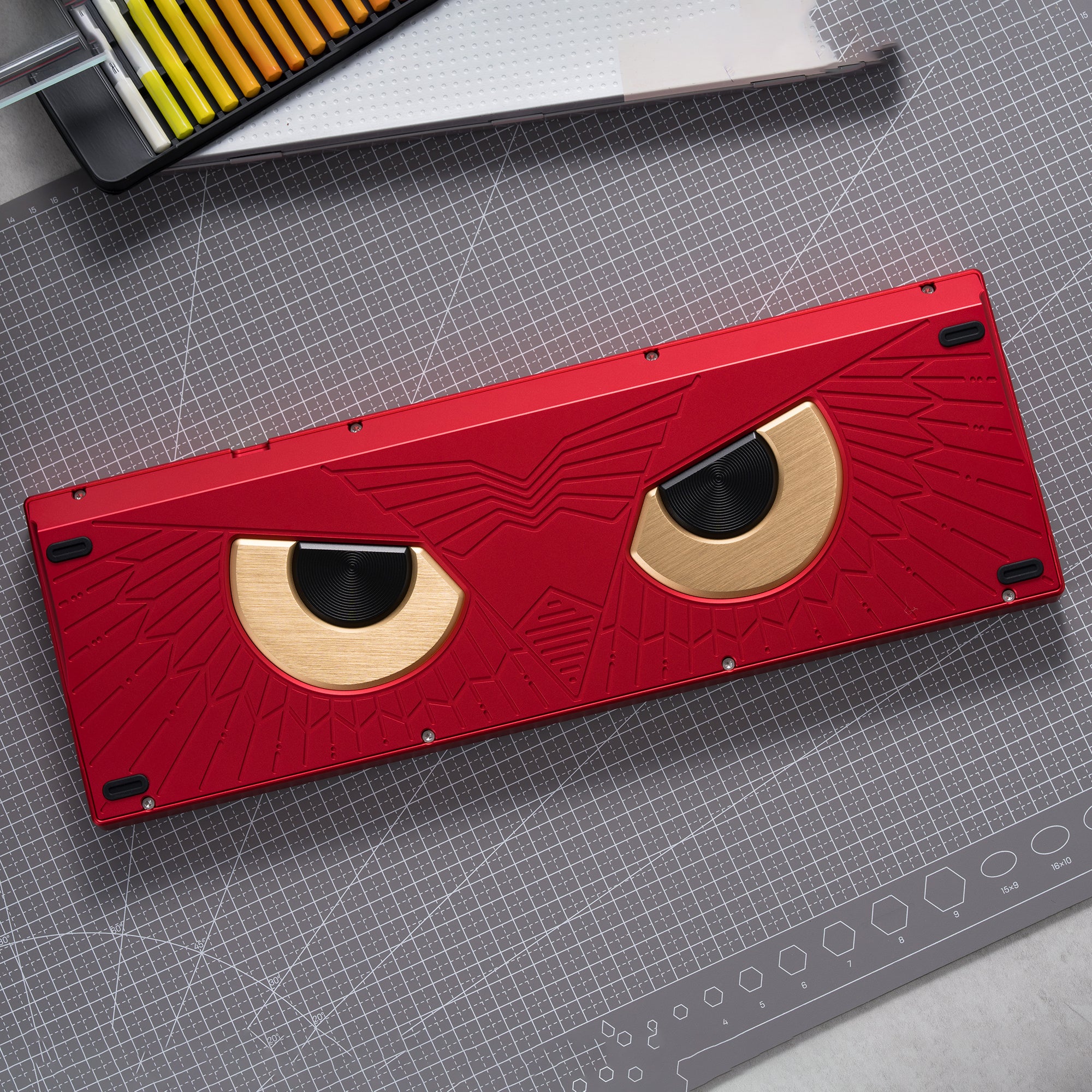 KBDfans Ready to use Athena 1800 Anodized red with PBTfans Target 2