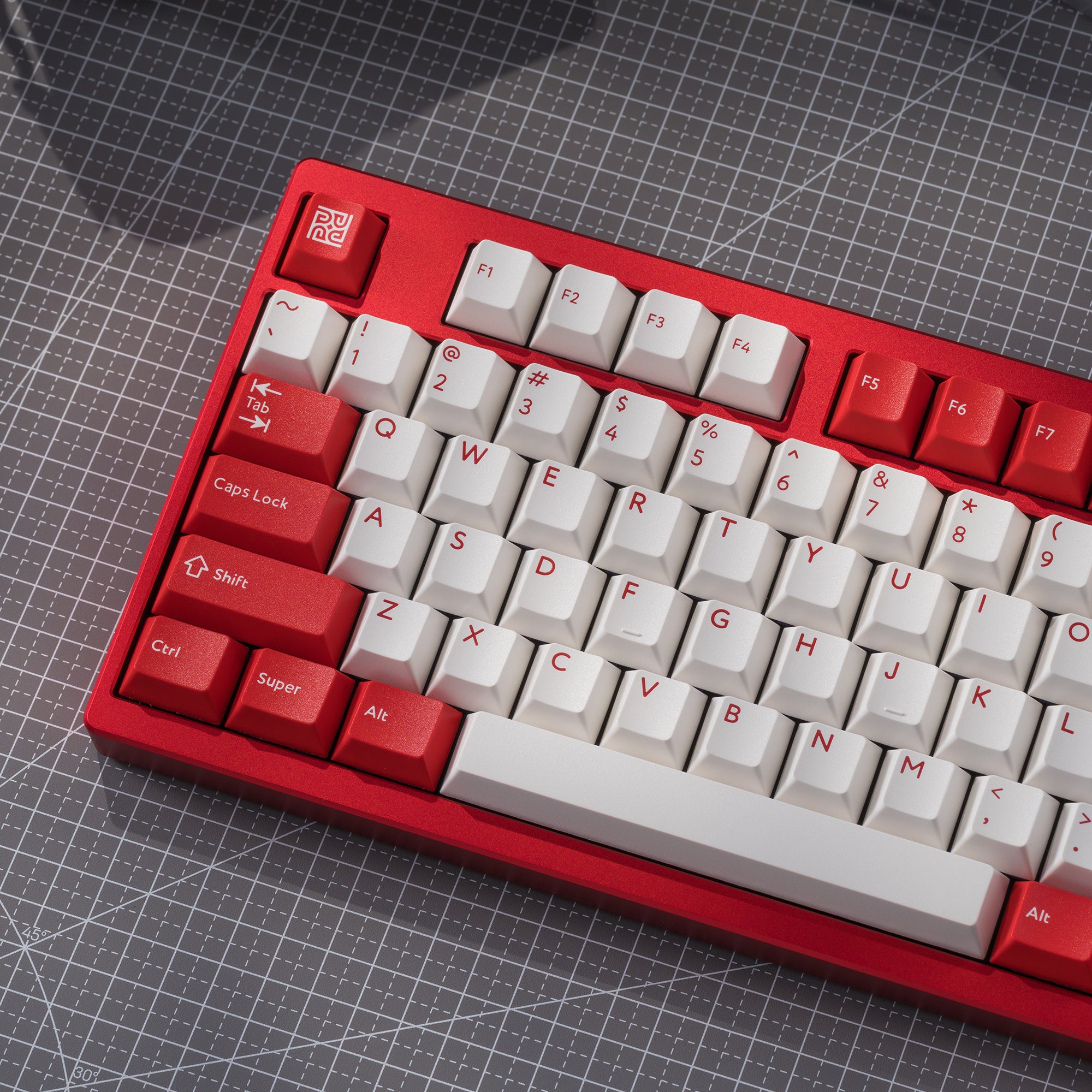 KBDfans Ready to use Athena 1800 Anodized red with PBTfans Target 4