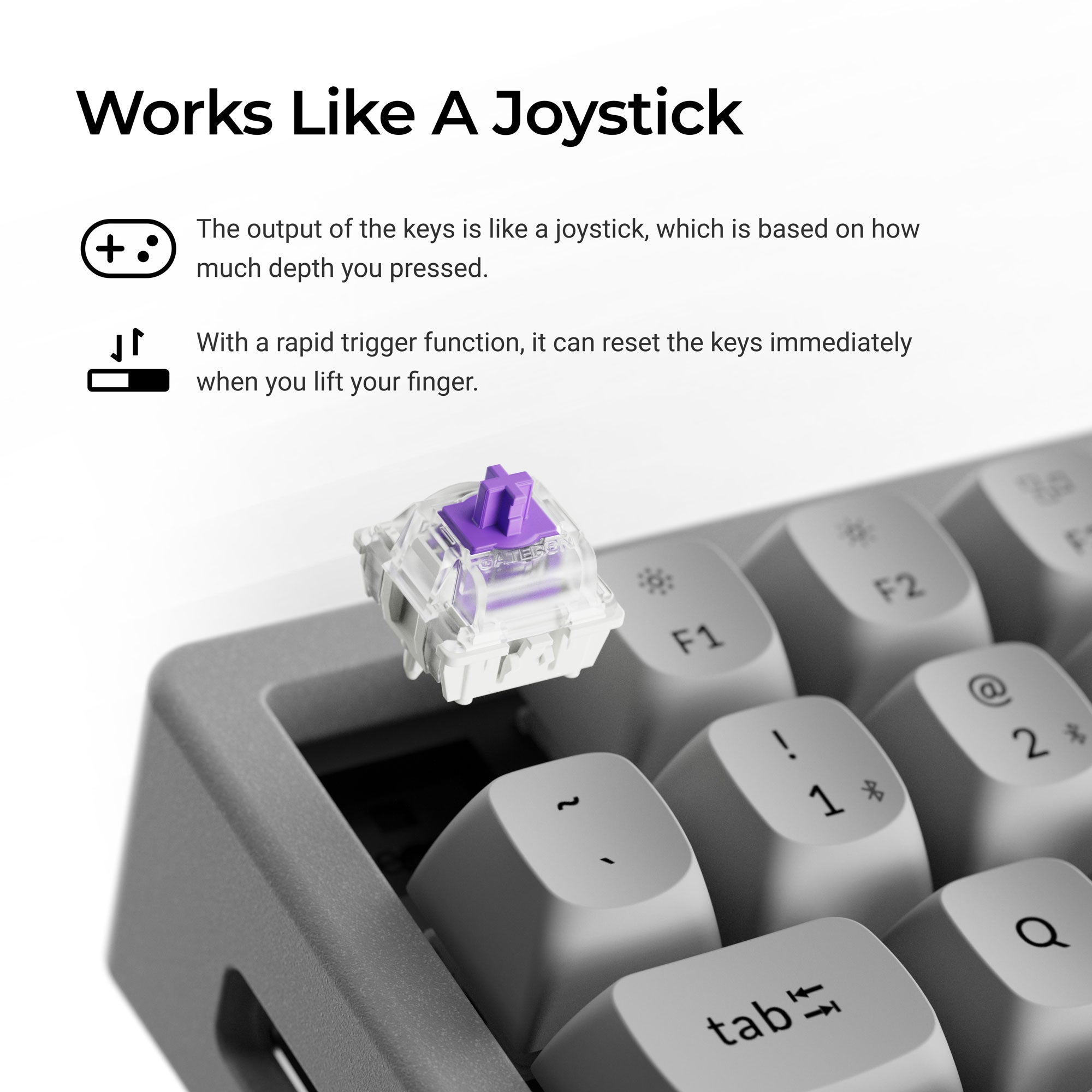 Keychron K2 HE Wireless Magnetic Switch Custom Keyboard - Concrete Edition 3